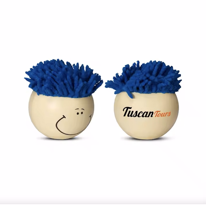 Smiling Stress Ball With Hair