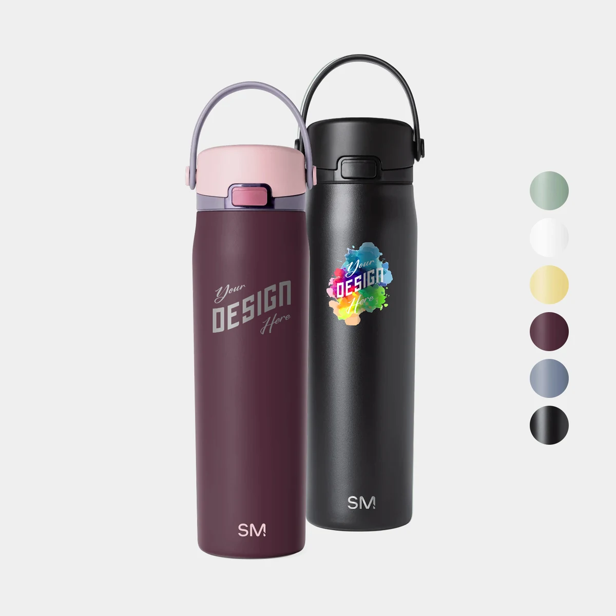 24 oz Simple Modern® Double-Walled Insulated Mesa Sport with Covered Chug Water Bottle 1