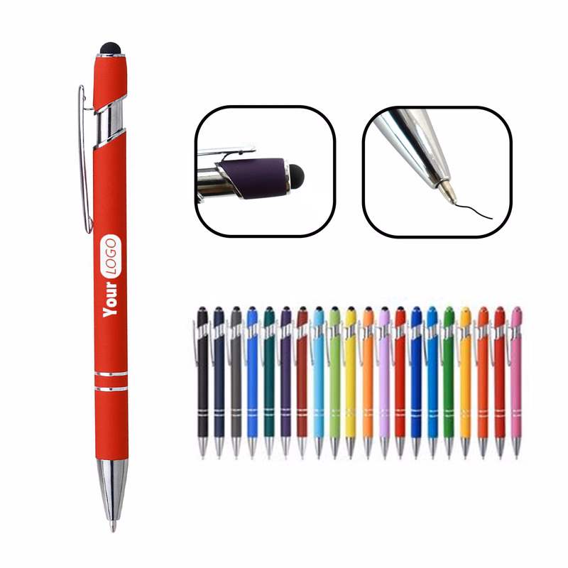 Metal Ballpoint Pen With Stylus