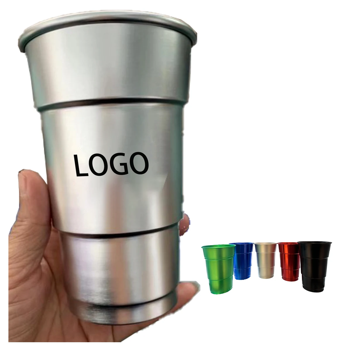 16 oz Aluminum Stadium Cups MOQ 50pcs 1