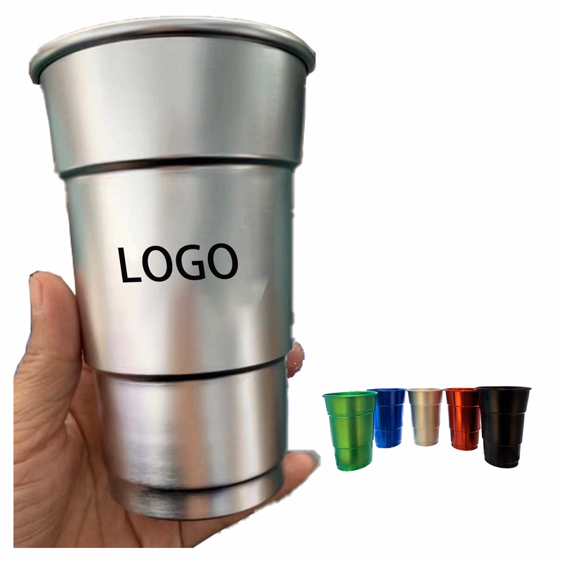 16 oz Aluminum Stadium Cups MOQ 50pcs