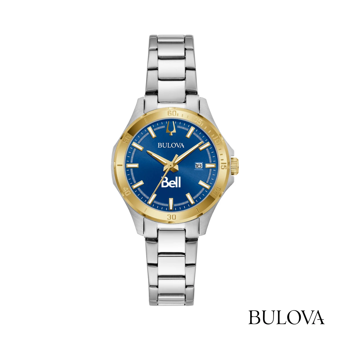 Bulova® Corporate Collection Classic Two-Tone Bracelet Strap Watch 1