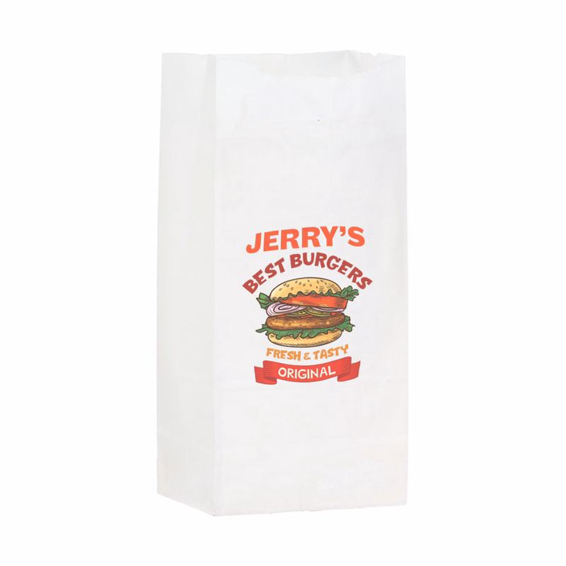 Lunch Bag - White Kraft 6# SOS