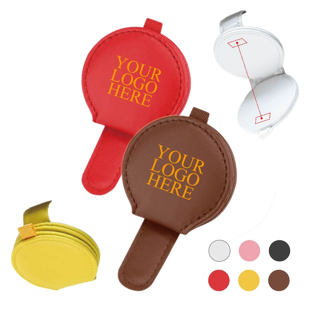 Wear-Resistant PU Leather Car Glasses Clip 1