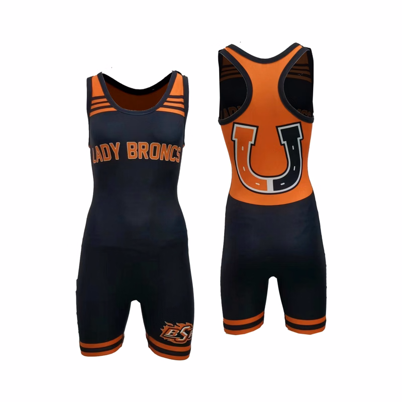 Women's Stretch Polyester Wrestling Singlet