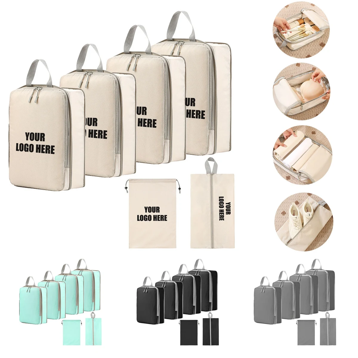 6 Pcs Suitcase Organizer Bags Set 1