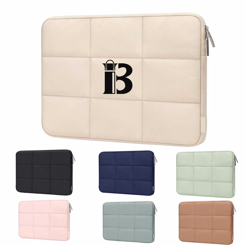 16 Inch Waterproof Quilted Puffer Polyester Laptop Bag