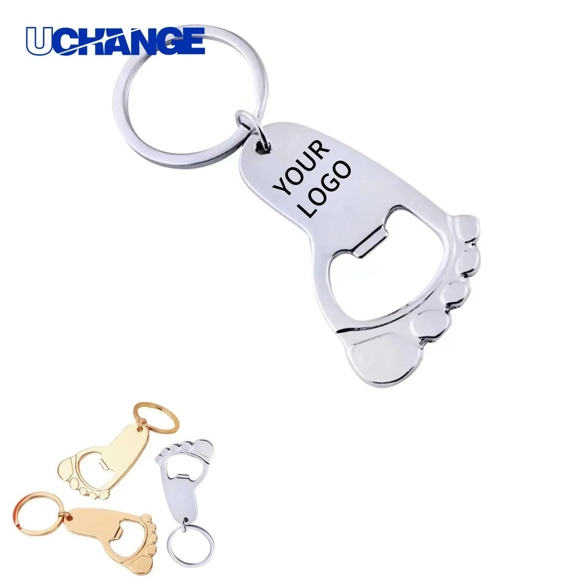 Zinc Alloy Travel Bottle Opener Keychain Tool Compact for Daily Carry 1