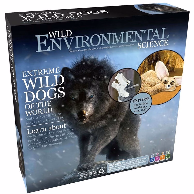 Extreme Wild Dogs of the World Science Lab Kits - Paints Included