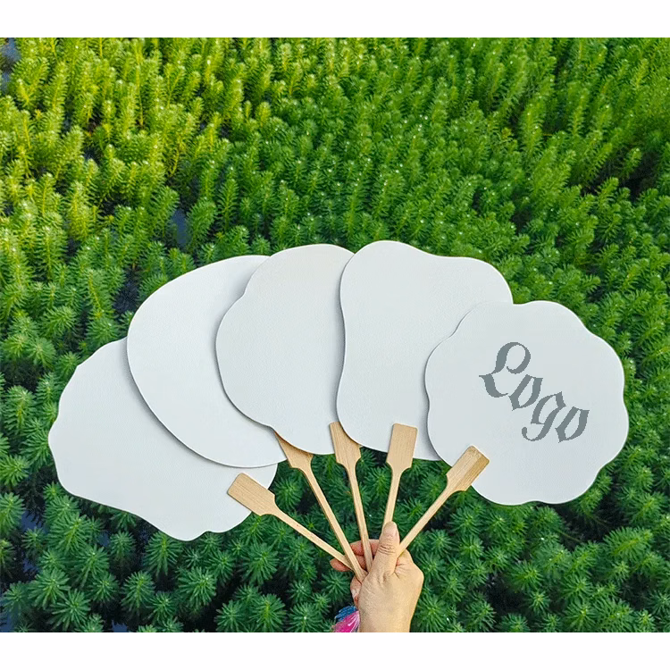 Bleached Rice Paper Folding Fan
