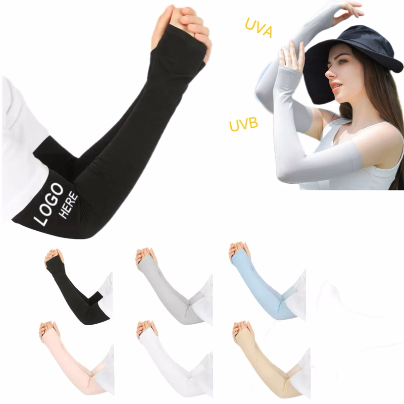 UV Sun Protection Arm Sleeves with Thumb Hole for Men Women