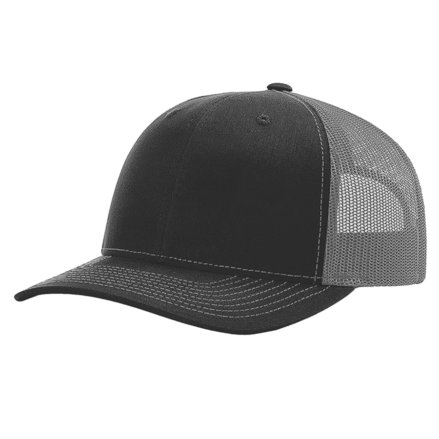 Premium Cotton Twill 6 Panel Trucker Cap - Mesh Back 1