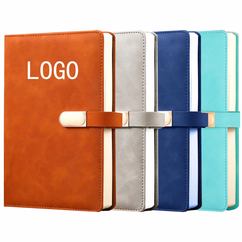 Oval Metal Buckle Notebook