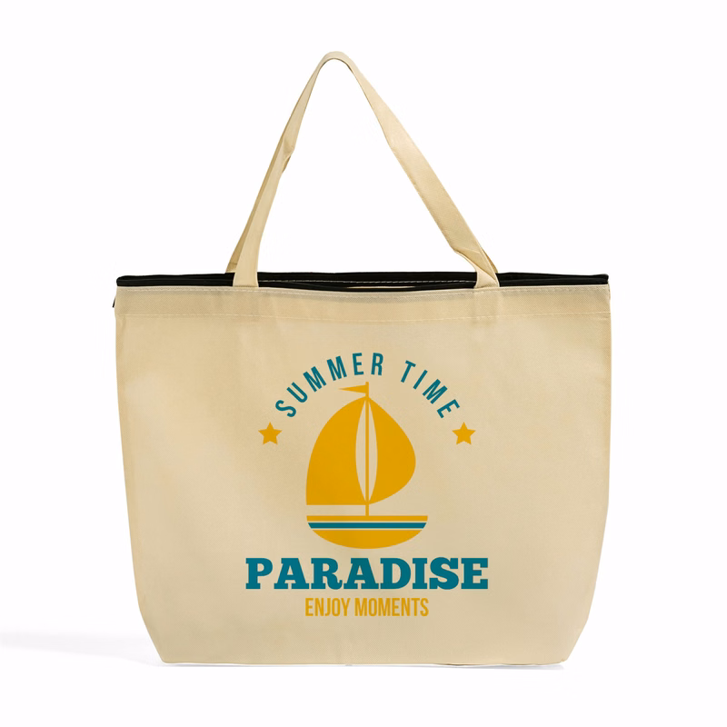 Zip-Top Non-Woven Tote Bag