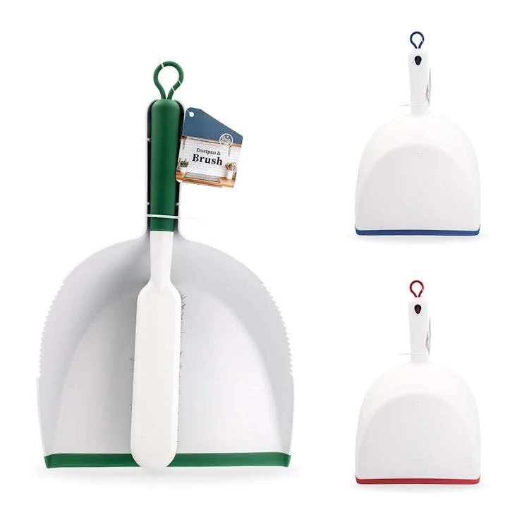 Plastic Dustpan & Brush Sets - Assorted 1