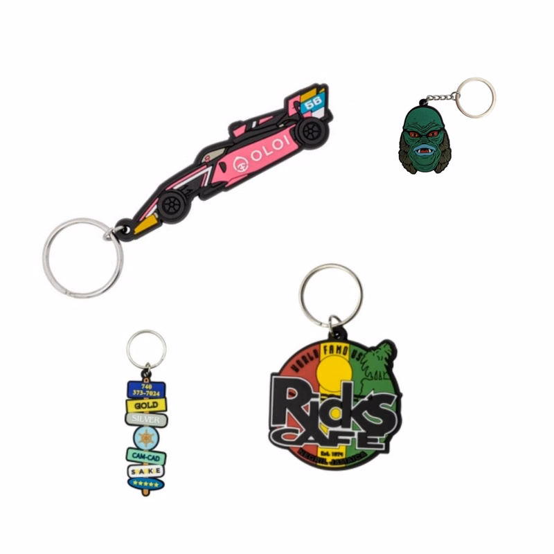 Soft Rubber PVC Keychain Keyring