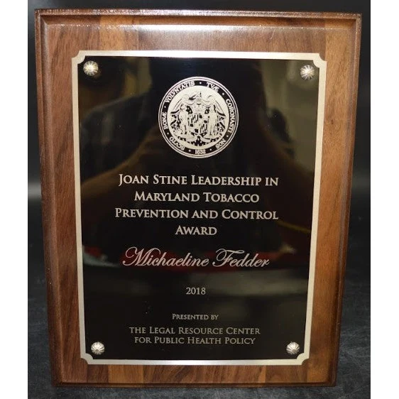 Solid Walnut Plaque 1