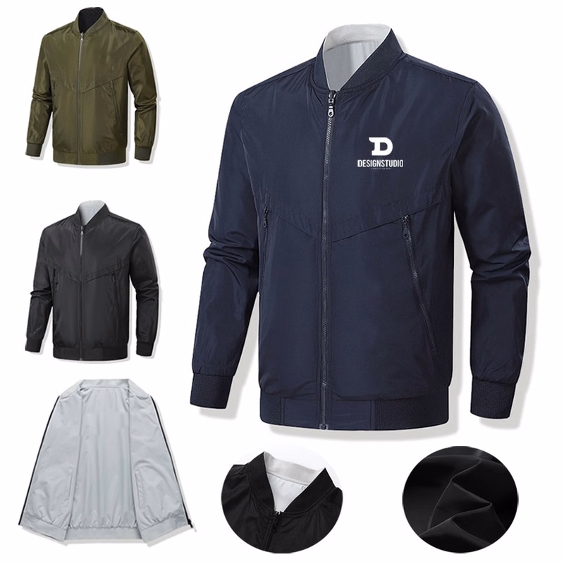 Men's Solid Color Double-Sided Outerwear