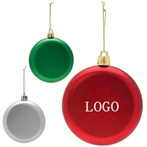 Flat Round Shatterproof Ornaments 1