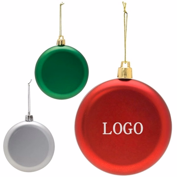 Flat Round Shatterproof Ornaments