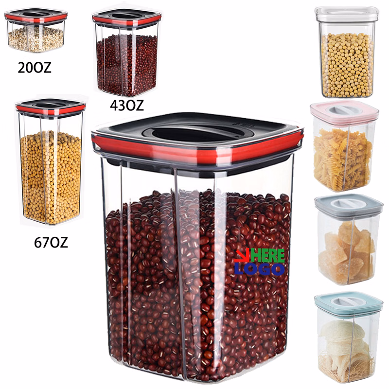 Sealed food storage containers with lids