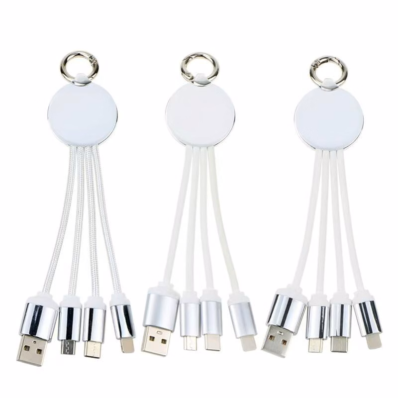 White 3 in 1 Charging Cable