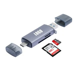2 In 1 USB 3.0 and USB Type C Card Reader 1