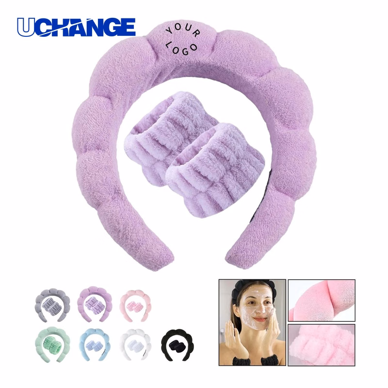 Terry Cloth Spa Headband Set