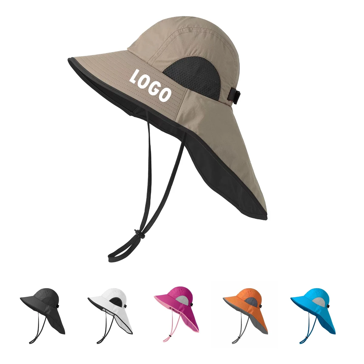 UV Sun Hat With Neck Flap 1