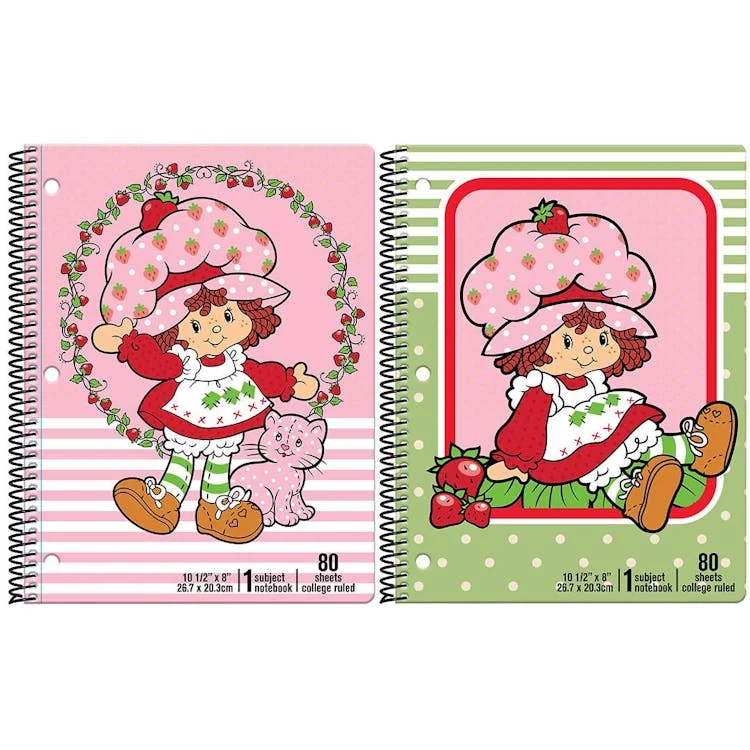 Strawberry Shortcake Spiral Bound Notebooks - Assorted 1