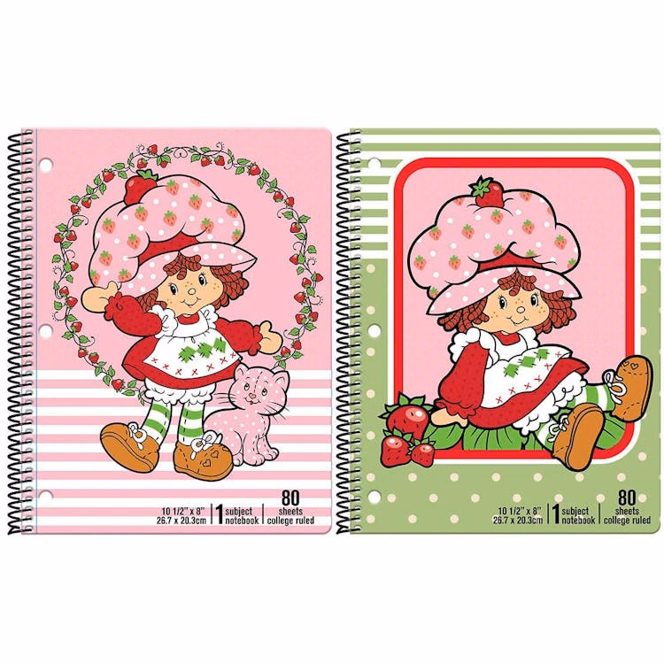 Strawberry Shortcake Spiral Bound Notebooks - Assorted