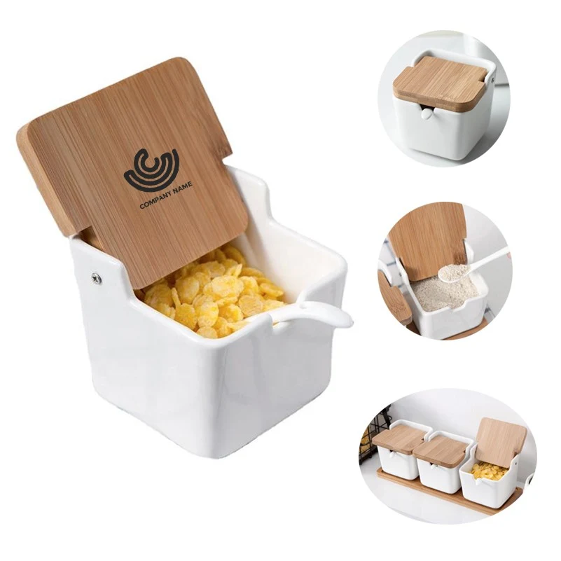 Style Salt Box With Spoon 1