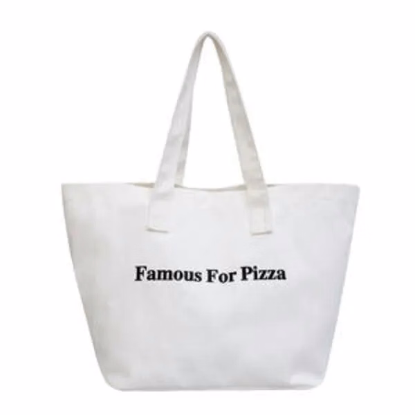 Ouye Fashion Canvas Shopping With Pocket And Zipper