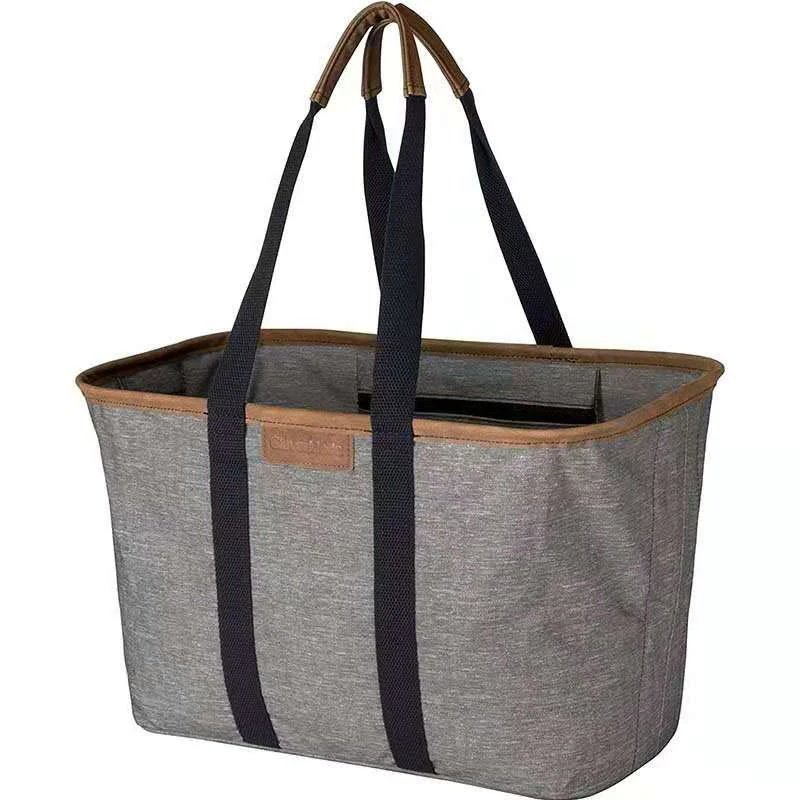 Collapsible Durable Grocery Shopping Bag, custom tote bag with logo imprint 1