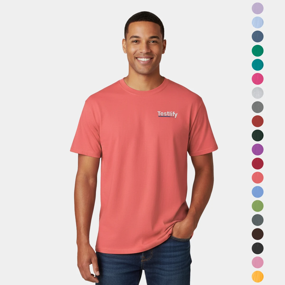 Classic Pre-Shrunk 100% Cotton Jersey Tee 1