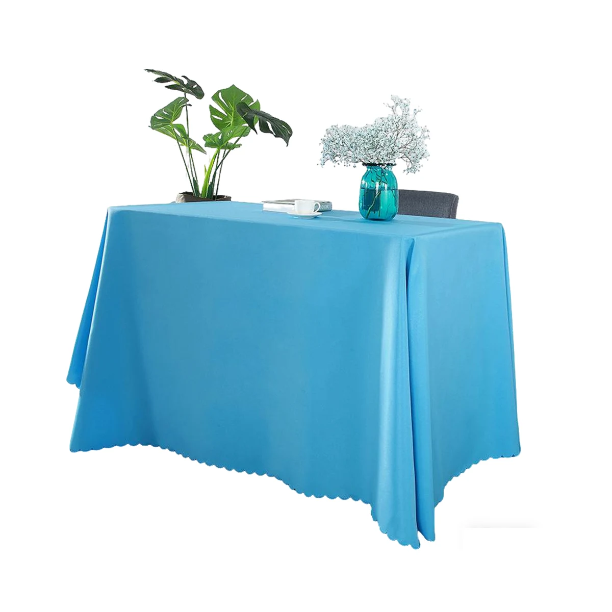 Polyester Tablecloth 102" x 71" With Custom Print 1
