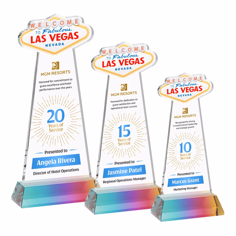 Las Vegas VividPrint™ Award on Hartford Base - Prismatic