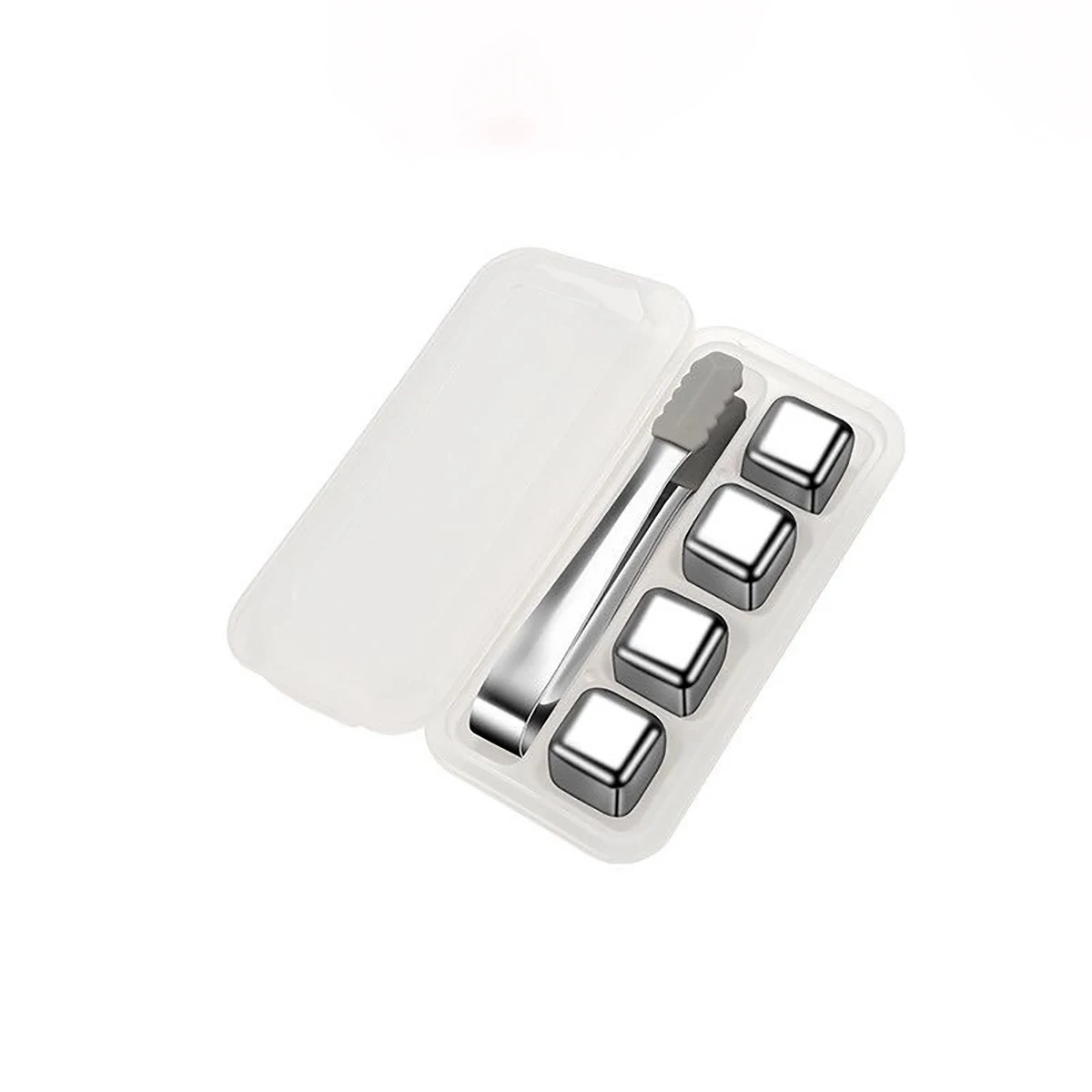 4-In-1 Metal Chilling Whiskey Ice Cube With Tong 1