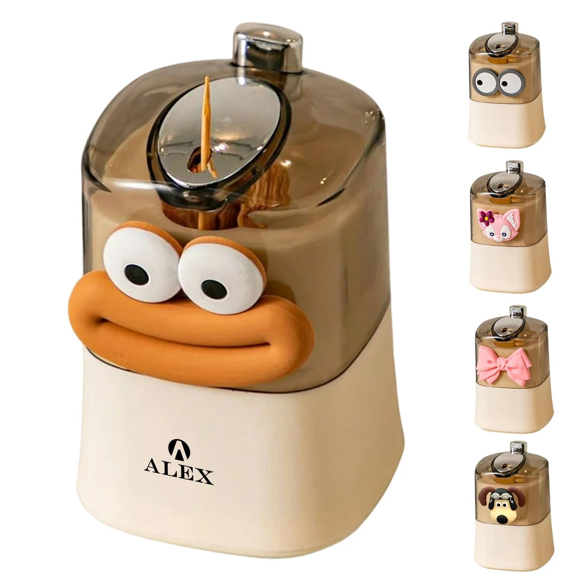 Toothpick Holder Pop-Up Automatic Tooth Pick Dispenser 1