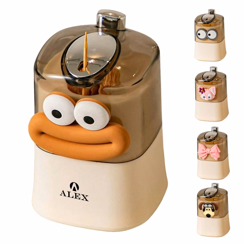 Toothpick Holder Pop-Up Automatic Tooth Pick Dispenser