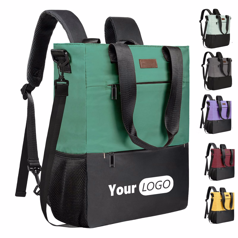Nylon Convertible Laptop Backpack