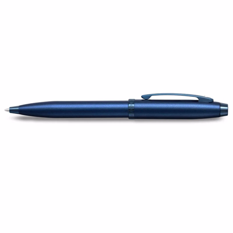 SHEAFFER® 100 9371 Satin Blue Trim Executive Ballpoint Pen w/ Gift Box