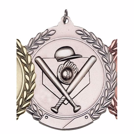 Baseball Die Cast Medal, 2 3/4"