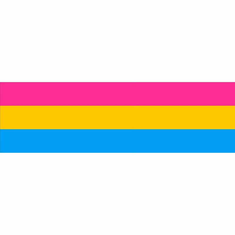 Pansexual Window Decals 3" x 10"