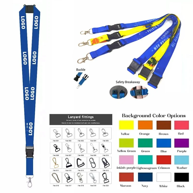 Custom Detachable Quick Release Safety Lanyard 1