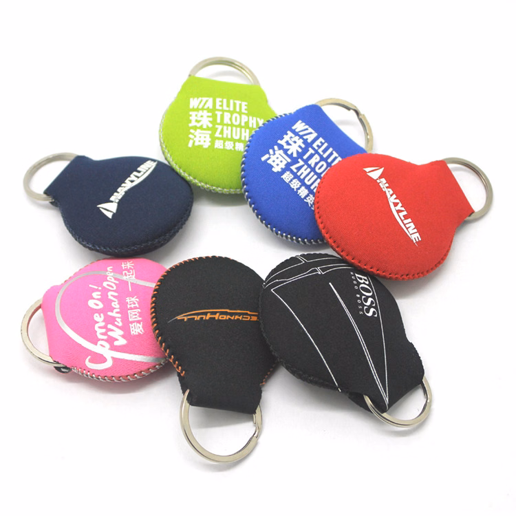 Round Neoprene Floating Key Tag