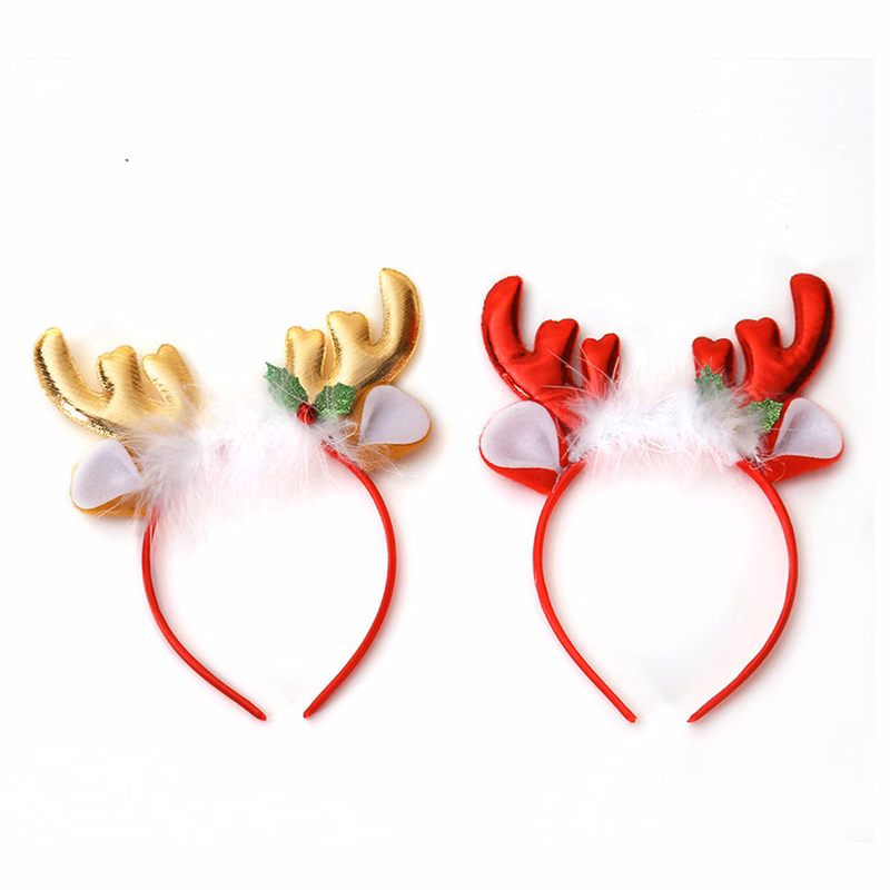 Christmas Plush Elk Antler Hair Band