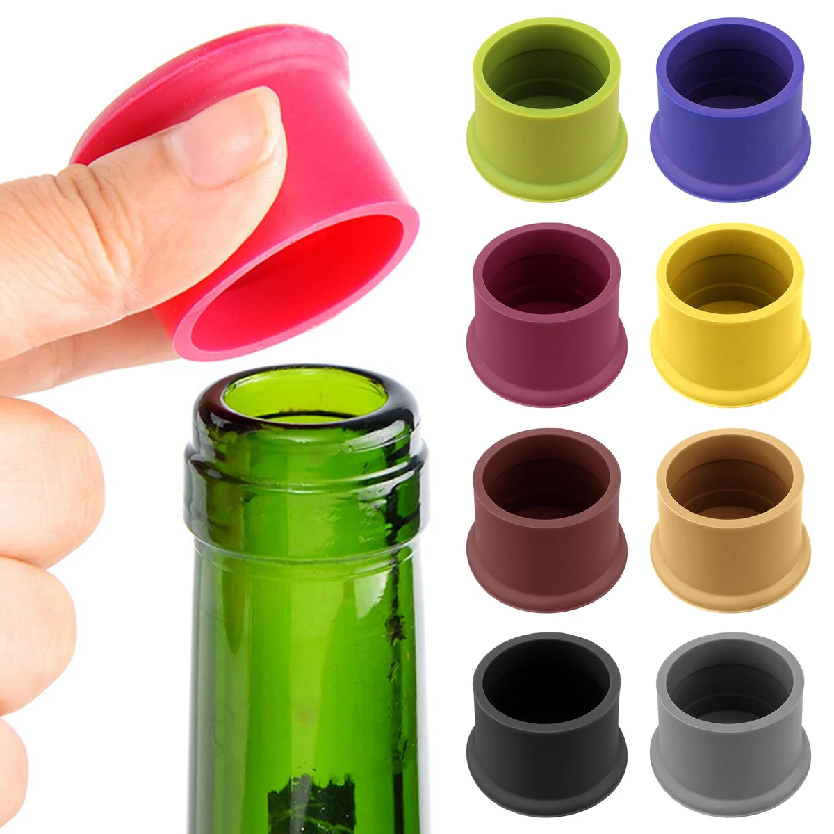 Silicone Wine Bottle Cap 1