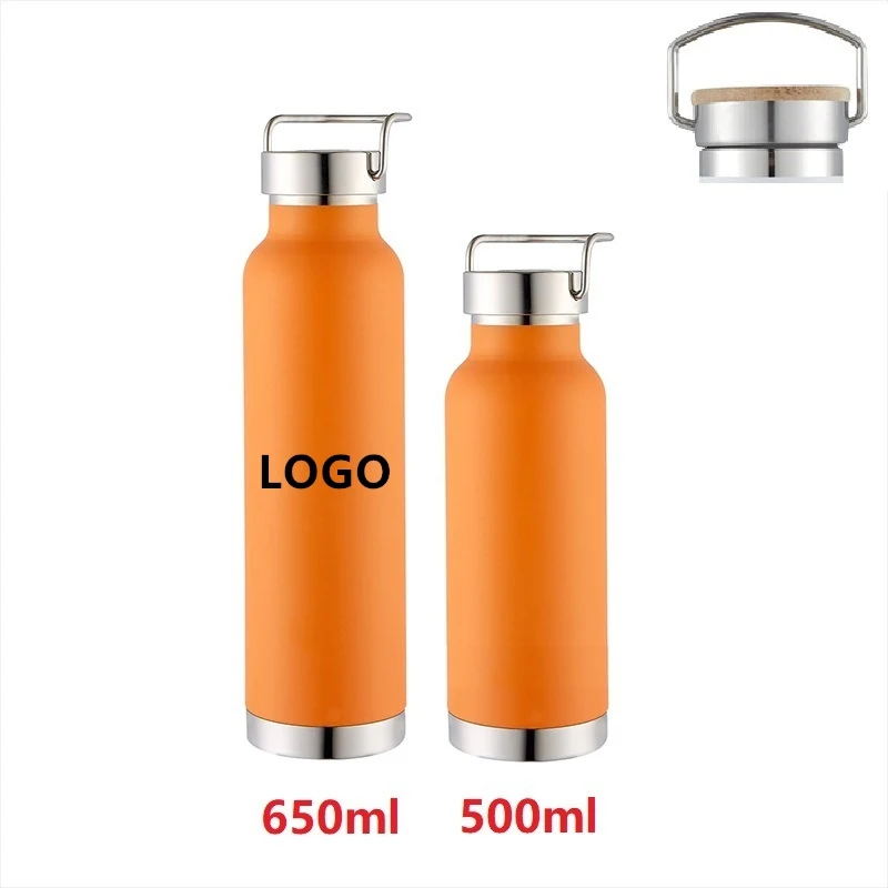 Custom 22oz Stainless Steel Vacuum Water Bottle, custom water bottle with logo imprint 1