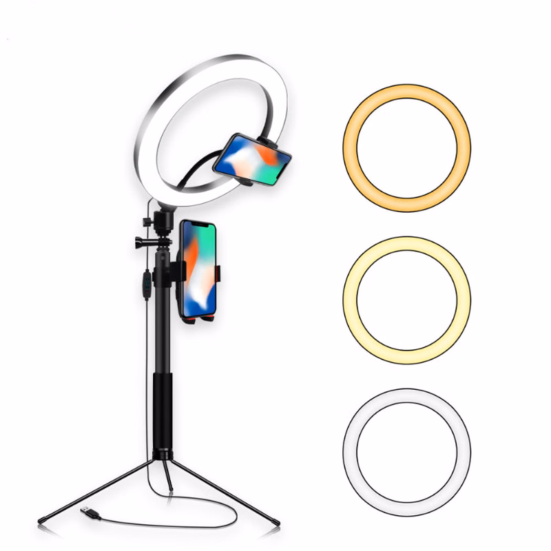 LED selfie ring light holder for live Broadcast Phone